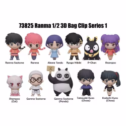 PREORDER - Ranma 1/2 3D PVC Bag Clips  Series 1 Display (24)