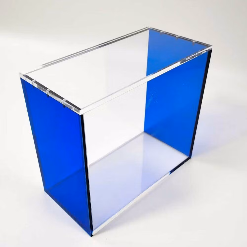Evoretro Magnetic Acrylic Display Case for ETB with Colored Sides - Blue