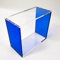 Evoretro Magnetic Acrylic Display Case for ETB with Colored Sides - Blue