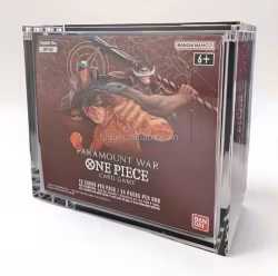 PREORDER - Evoretro Acrylic Display Case for Bandai One Piece TCG Larger Booster Box (OP-02)