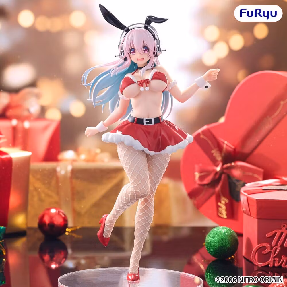 Super Sonico BiCute Bunnies PVC Figure Santa Ver. 30 cm