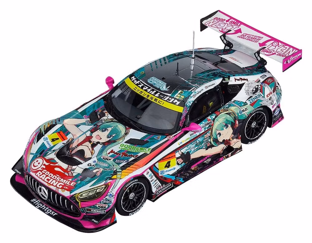 Hatsune Miku GT Project Vehicle 1/43 Good Smile Hatsune Miku AMG 2020 SUPER GT Okayama Test Ver. 11 cm