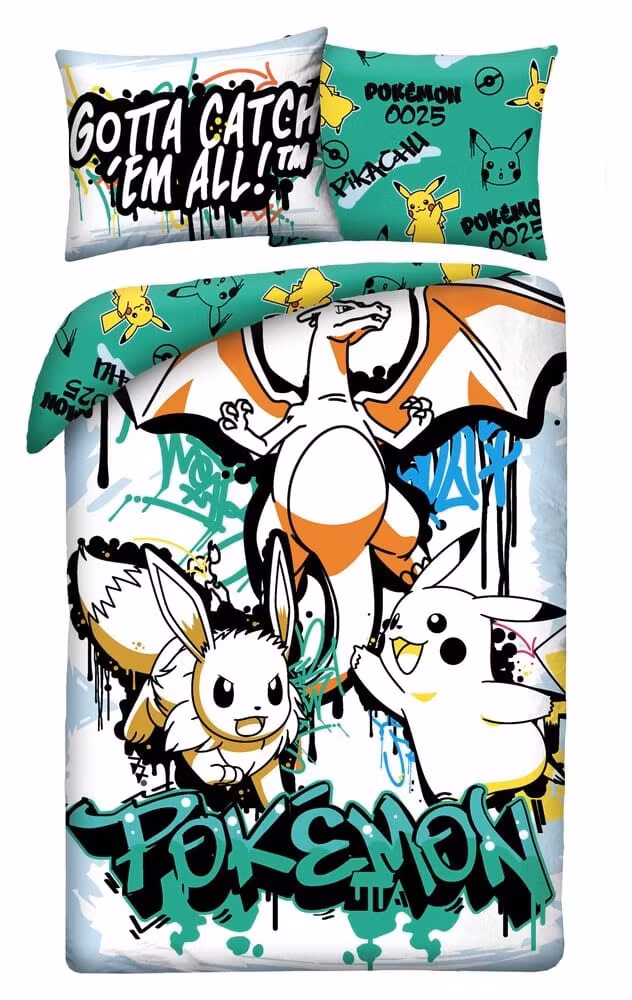 Pokémon Duvet Set Ver. 18 140 x 200 cm / 70 x 90 cm  
