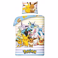 PREORDER - Pokémon Duvet Set Pikachu, Eevee & Friends 140 x 200 cm / 70 x 90 cm