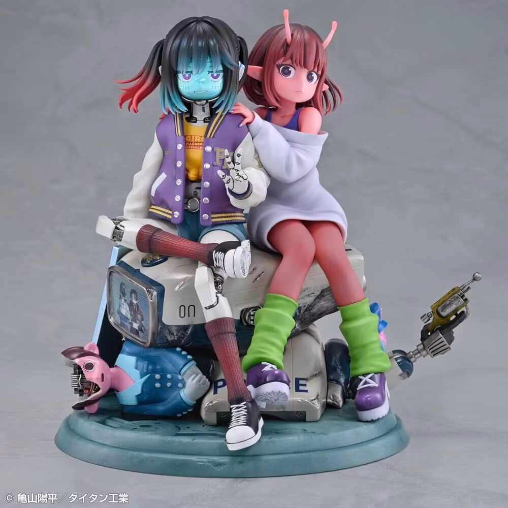 Milky Subway The Galactic Limited Express PVC Figures 2-Pack Chiharu & Makina 18 cm