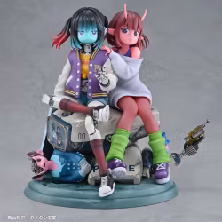 PREORDER - Milky Subway The Galactic Limited Express PVC Figures 2-Pack Chiharu & Makina 18 cm