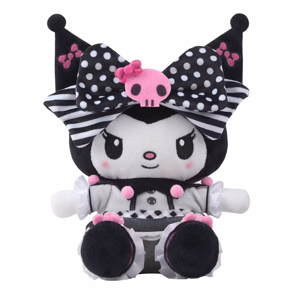 Sanrio Pink Black Party Series Plush Figure Kuromi M 17 cm    
