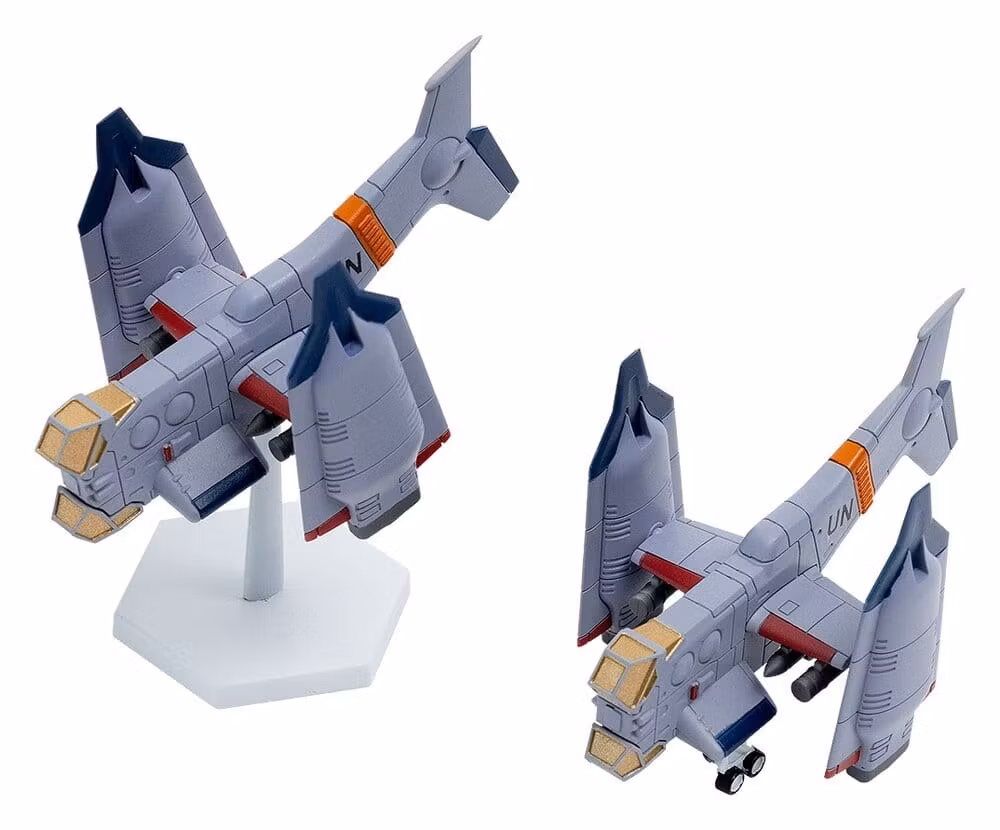 Rebuild of Evangelion SYUTO Tiny Scale Plastic Model Kit UNAF Close Air Support VTOL Aircraft YAGR-3B 5 cm