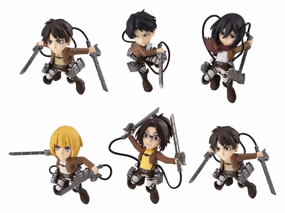 Attack on Titan Tobimas Mini Figures Blind Box Assortment (6)