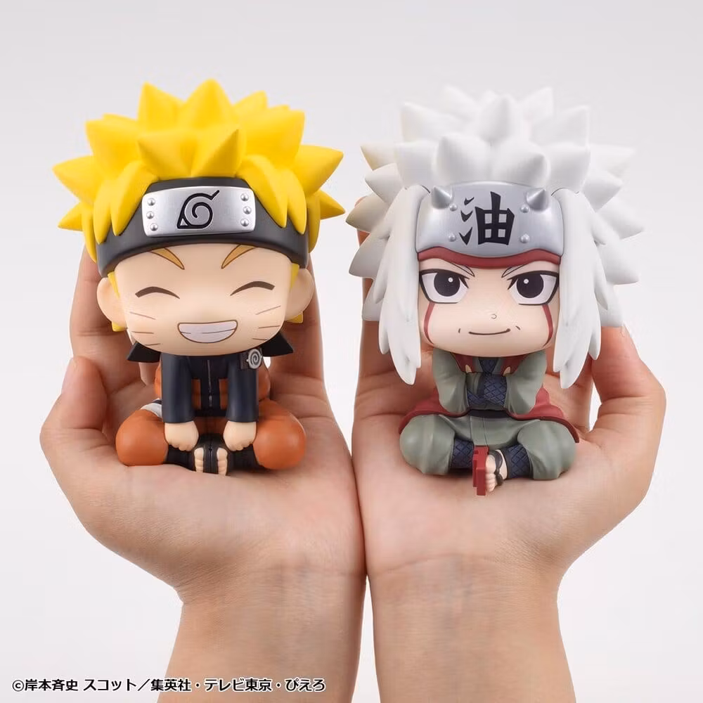 Naruto Shippuden Look Up PVC Figures 2-Pack Naruto Uzumaki Smile Ver. & Jiraiya 11 cm (with gift)