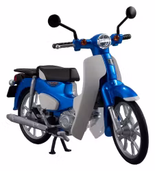 PREORDER - Honda Kaitanics Plastic Model Kit Super Cub 110 Glint Wave Blue Metalic