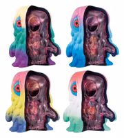 Godzilla Inside Fantasy Mini Figures Hedorah Blind Box Assortment (4)