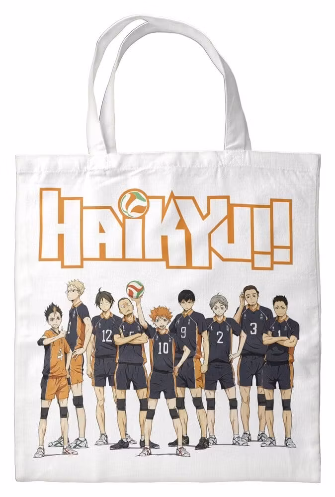 Tote Bag Haikyu White 40 x 35 cm