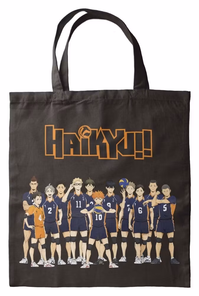 Tote Bag Haikyu Black 40 x 35 cm