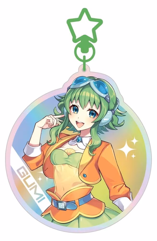 Vocaloid Megpoid Keyring Gumi SV1 Holographic