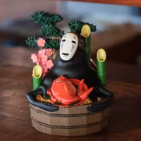 Spirited Away Diorama No Face Golden bucket & bamboos