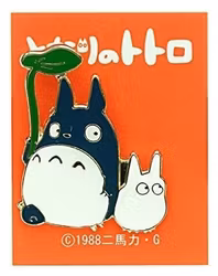 My Neighbor Totoro Pin Small and Middle Totoro with leaf
