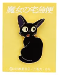 PREORDER - Kiki's Delivery Service Pin Jiji Turn around