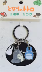 My Neighbor Totoro Metal-Keychain Big, Middle & Small Totoro