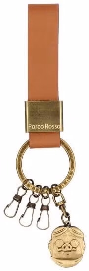 Porco Rosso Leather-Keychain Marco