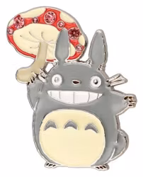 My Neighbor Totoro Metal Brooch Totoro Mushroom