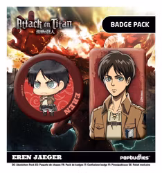 PREORDER - Attack on Titan Badges 2-Pack Eren Jaeger