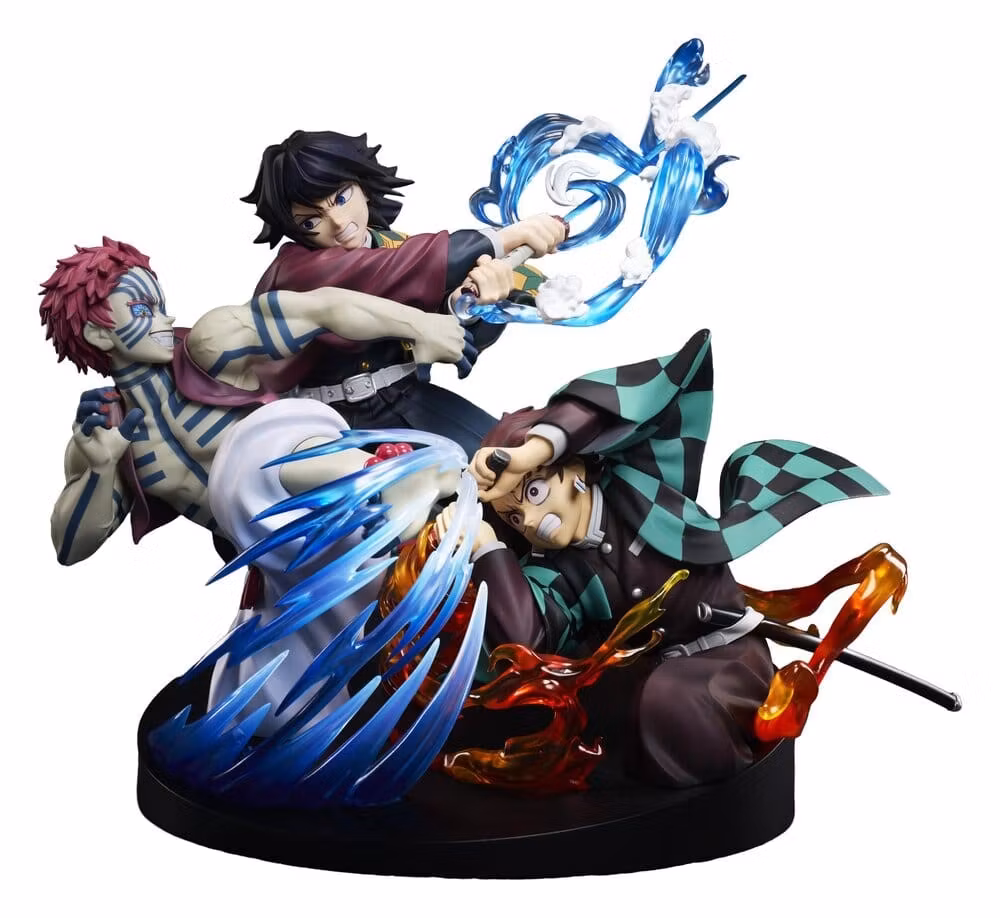 Demon Slayer: Kimetsu no Yaiba PVC Figure Tanjiro Kamado & Giyu Tomioka & Akaza 13 cm
