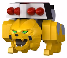 The Brave Fighter of Legend Da-Garn Brickroid Action Figure Ga-Orn (Animal Mode) 2 cm