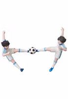 Captain Tsubasa Series 2 UDF Mini Figures Ohzora Tsubasa and Misaki Taro (Twin shoot) (Reproduction) 13 cm