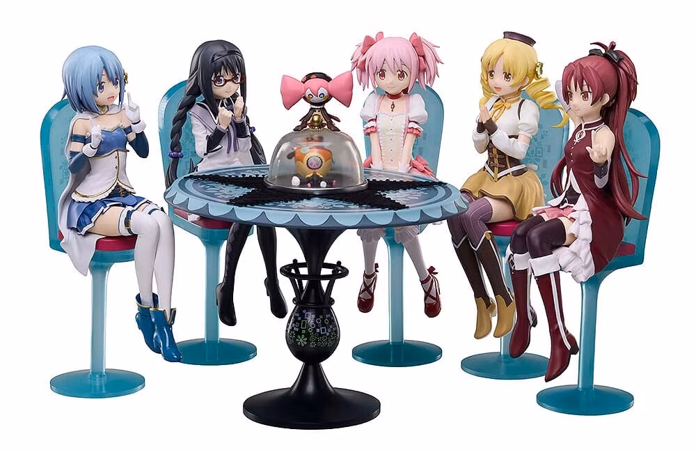 Puella Magi Madoka Magica The Movie: Rebellion PVC Statue Tea Party Cake Song Ver. Set 18 cm    