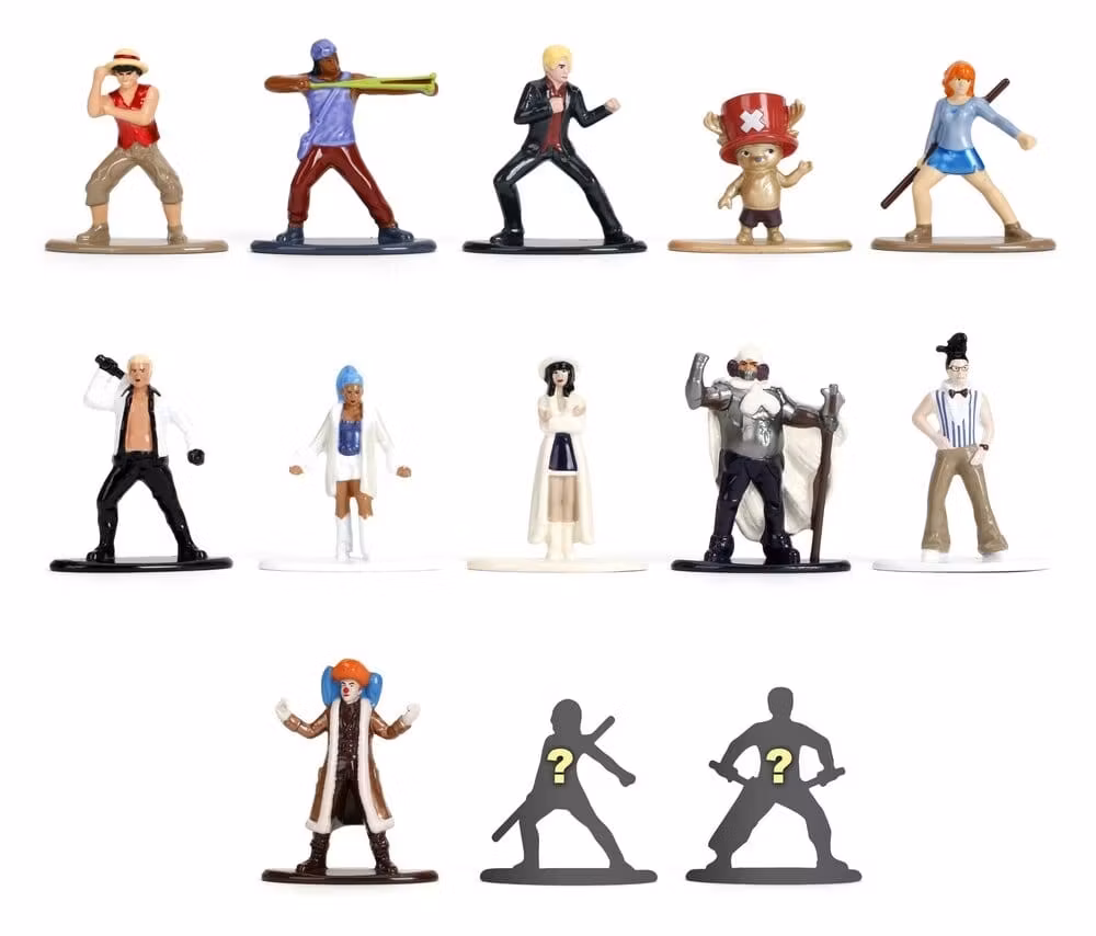 One Piece Nano Metalfigs Mini Figures Blind Pack 5 cm Display (24)