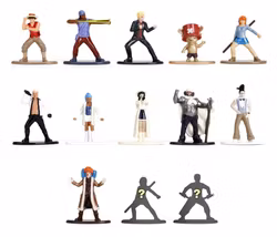 One Piece Nano Metalfigs Mini Figures Blind Pack 5 cm Display (24)