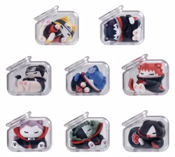PREORDER - Naruto Shippuden Mega Cat Project Mini Figures Good Night Nyaruto! Gathering Akatsuki Edition Vol. 1 6 cm Blind Box Display (8)