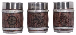 PREORDER - One Piece Shot Glass Set Barrel 8 cm