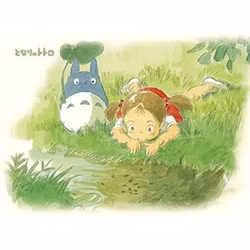 PREORDER - My Neighbor Totoro Puzzle and easel By the little stream (150 pieces)