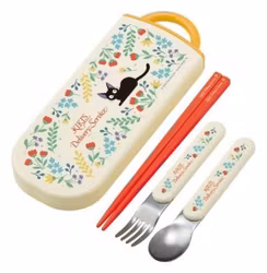 PREORDER - Kiki's Delivery Service Chopsticks Spoon Fork Box Set Botanical Garden