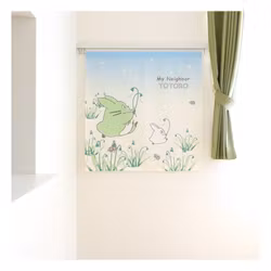 PREORDER - My Neighbor Totoro Noren Curtains Snowdrop and Totoro