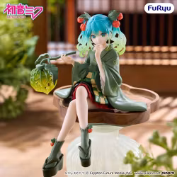 PREORDER - Hatsune Miku Noodle Stopper PVC Figure Flower Fairy Winter Cherry Green Color Ver. 15 cm