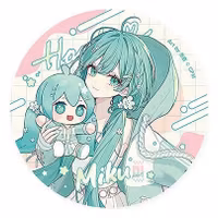 Character Vocal Series 01: Hatsune Miku Miku Hug Series Pinback Button: Flower Ver. 8 cm Umkarton (10)