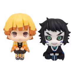 PREORDER - Demon Slayer: Kimetsu no Yaiba Look Up PVC Figures 2-Pack Zenitsu Agatsuma Grumpy Ver. & Kaigaku 11 cm (with gift)