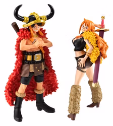 PREORDER - One Piece WALLSTAR PVC Figures 2-Pack Monkey D. Luffy & Nami Ver. Elbaph 11 cm (with gift)