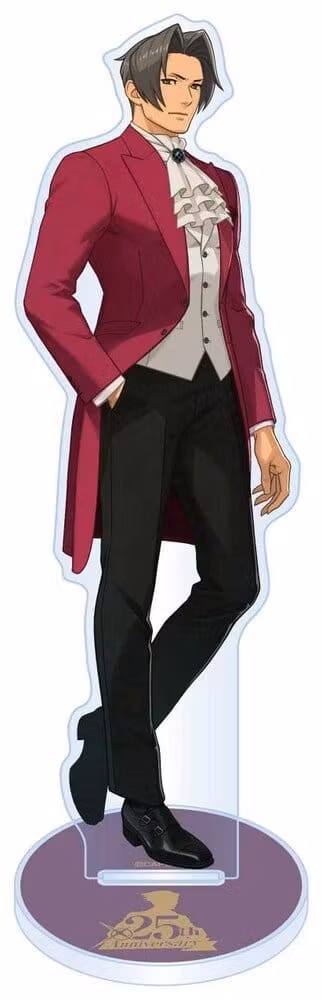 PREORDER - Ace Attorney 25th Anniversary Acrylic Stand Miles Edgeworth Main Visual 13–15 cm