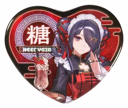 PREORDER - Needy Streamer Overload Needy Streamer Chinese Restaurant Series Heart-Shaped Pinback Button Ame