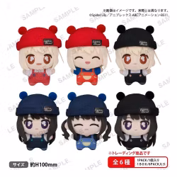 PREORDER - Lycoris Recoil Tekutomo Plush Keychains Blind Box Display (6)