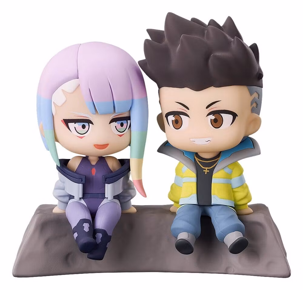 Cyberpunk: Edgerunners Qset+ PVC Figures 2-Pack David & Lucy 8 cm