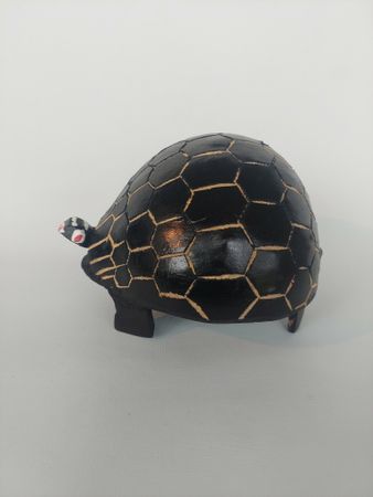 Sköldpadda dekor i kalebass