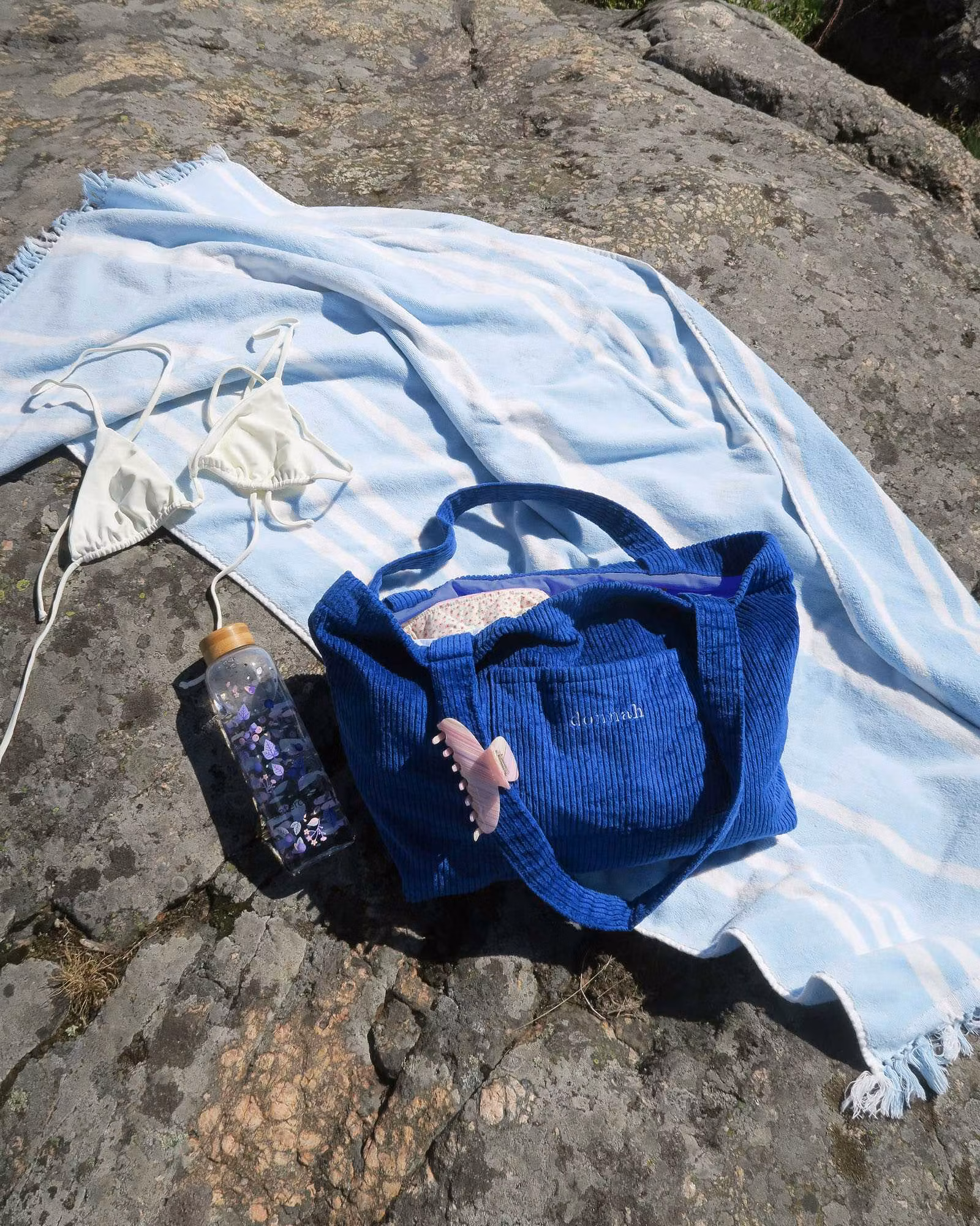 Corduroy Bag - Cobalt