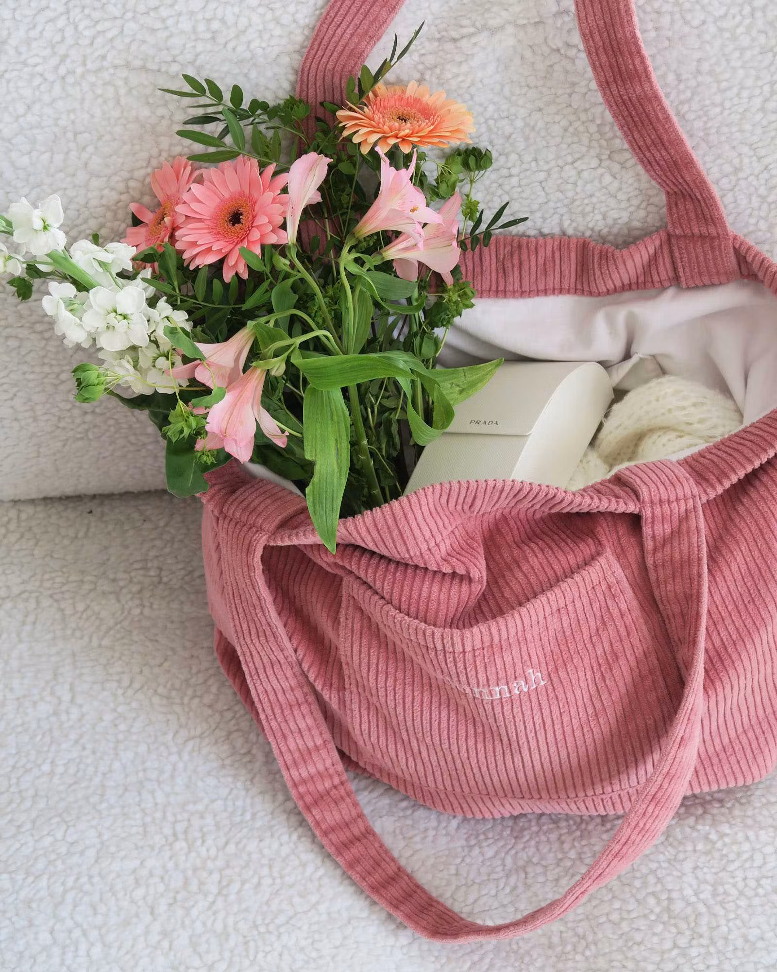 Corduroy Bag - Rouge