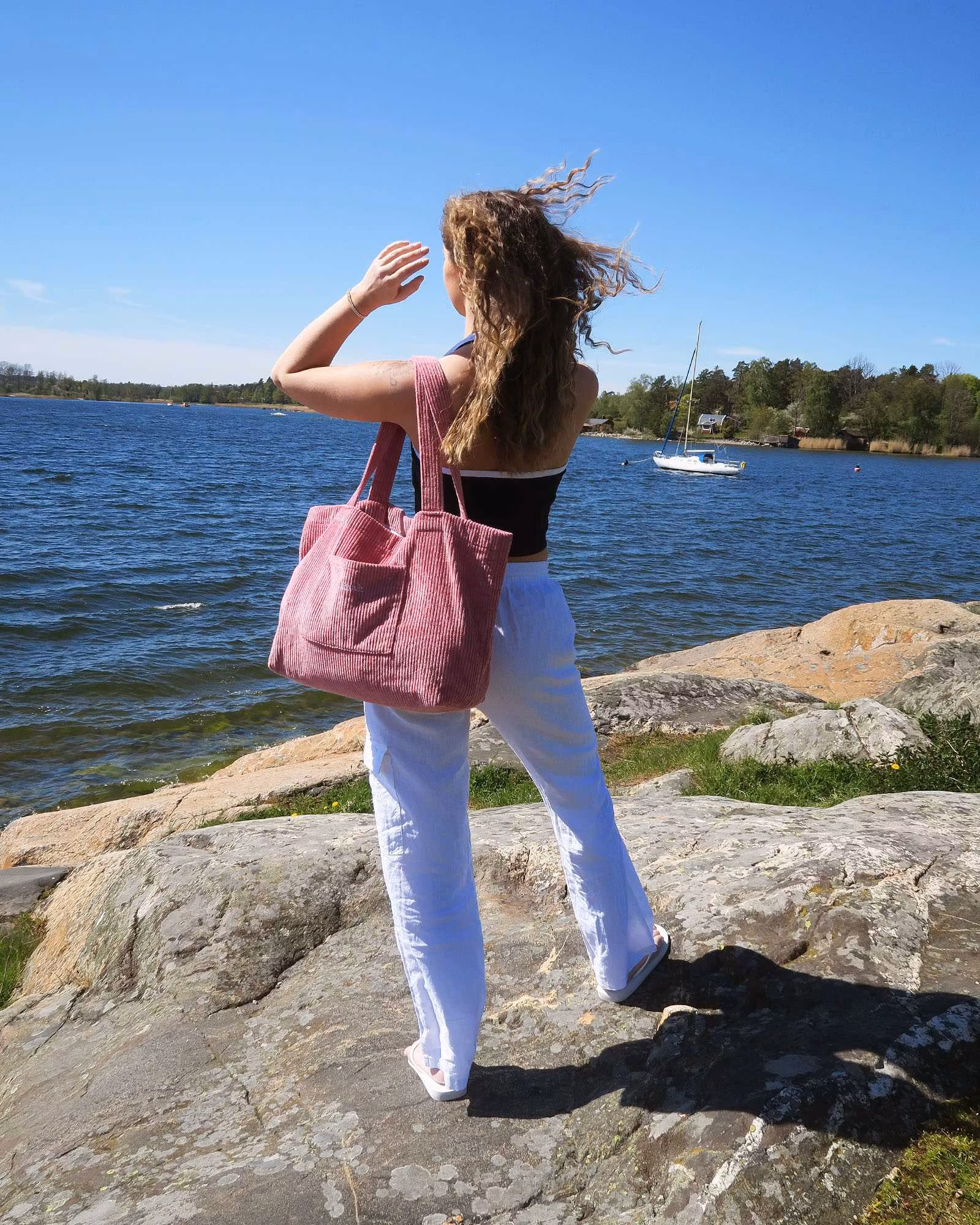Corduroy Bag - Rouge