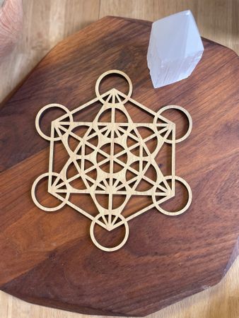 Kristallnät 20cm Metatrons kub